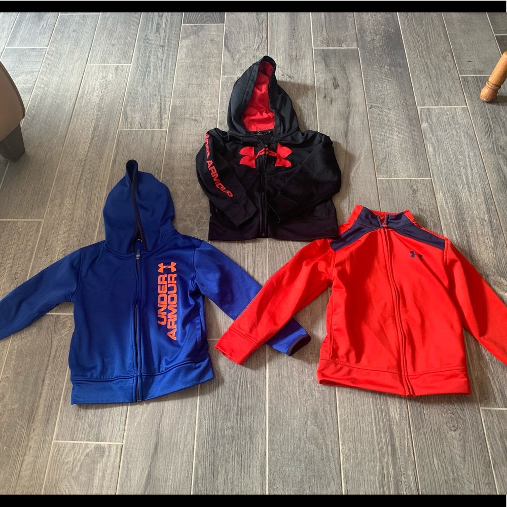 Boys size 5 under Armour jackets